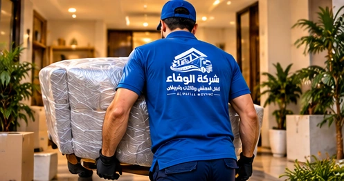 صورة توضيحية لأعمال نقل الأثاث