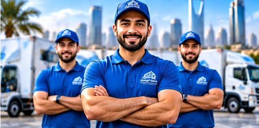 صورة توضيحية لعمال نقل الأثاث